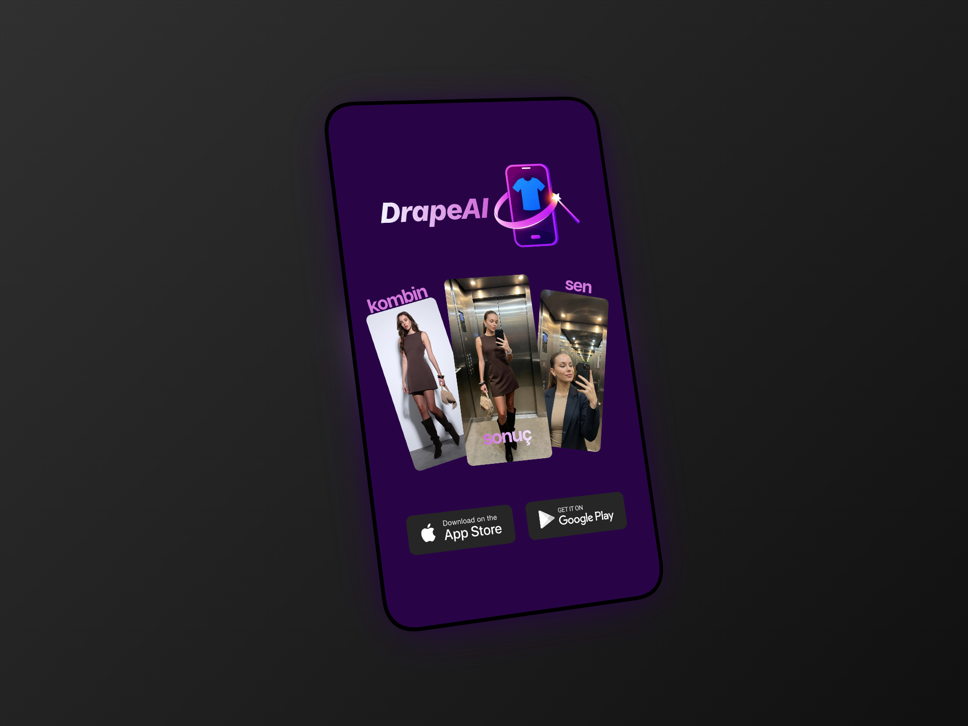 DrapeAI - Try On — Mobil Uygulama · Atekian